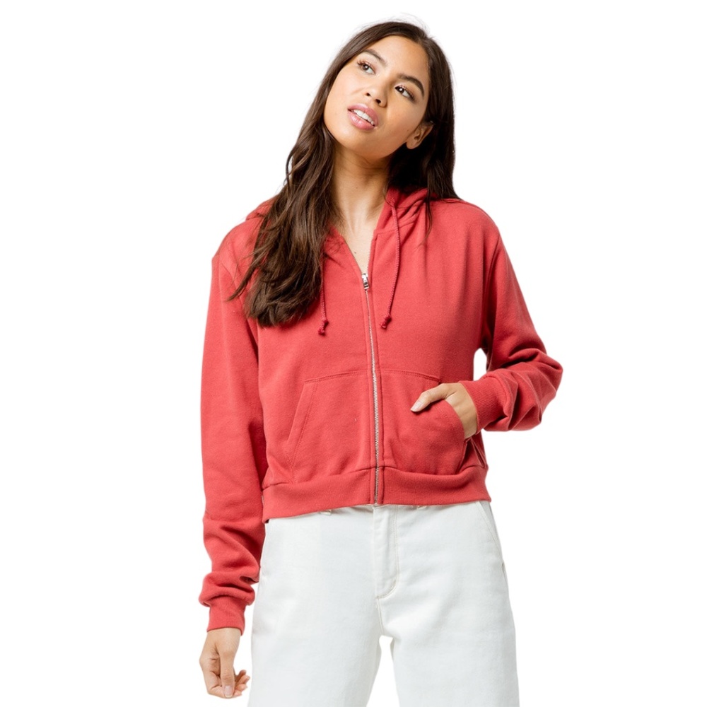 FULL TILT for Tilly's Crop Zip Hoodie